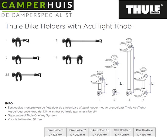 Thule Bike Holder 2.5 Afsluitbaar