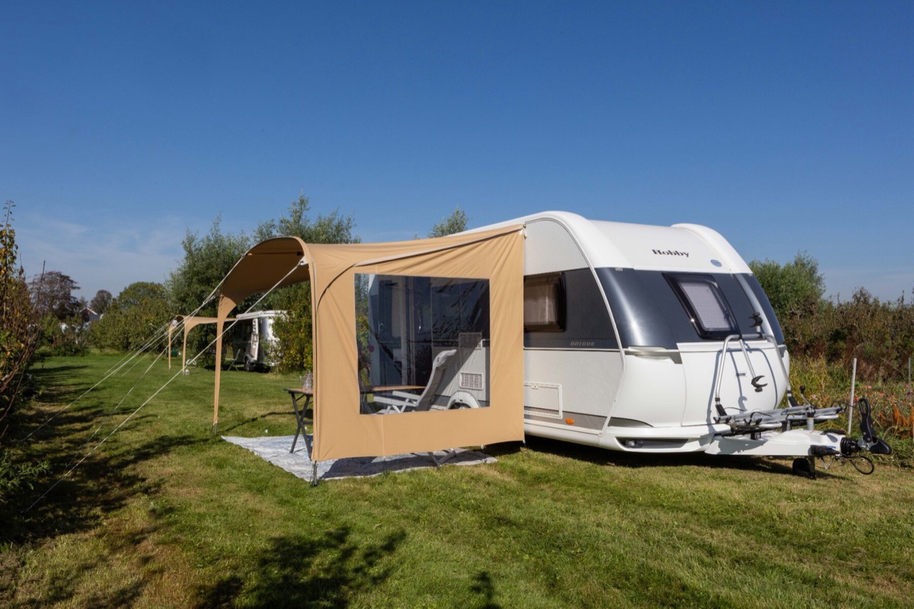 Karsten Touring Zijwand Met Raam (b) 200-220 - Beige