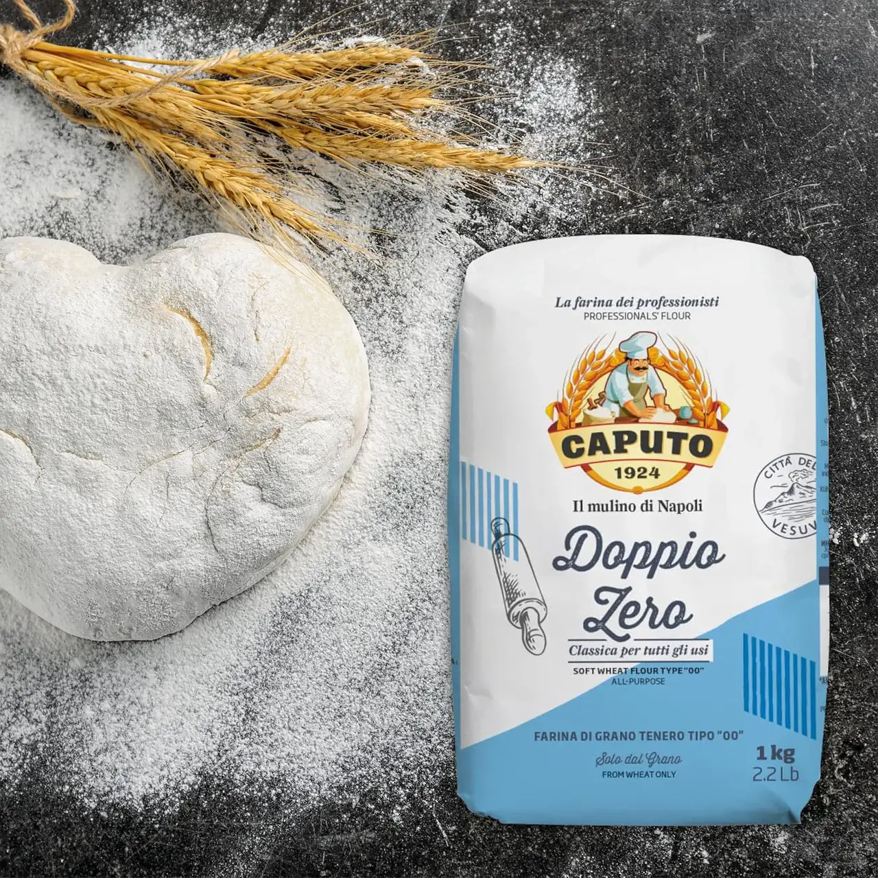 Caputo Doppio Zero Type 00 Pizzabloem 1 Kg