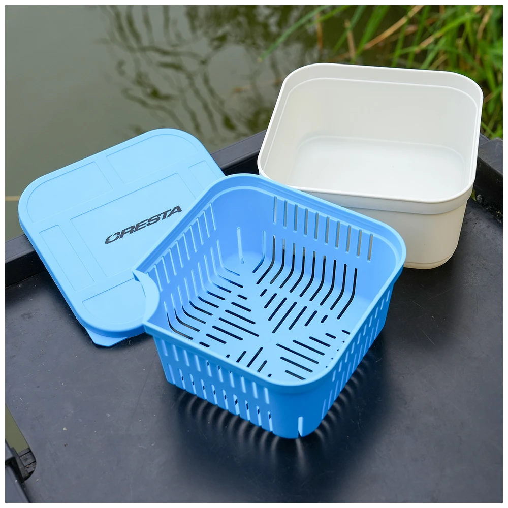 Cresta Bait Tub 1600Ml Closed Lid + Drain