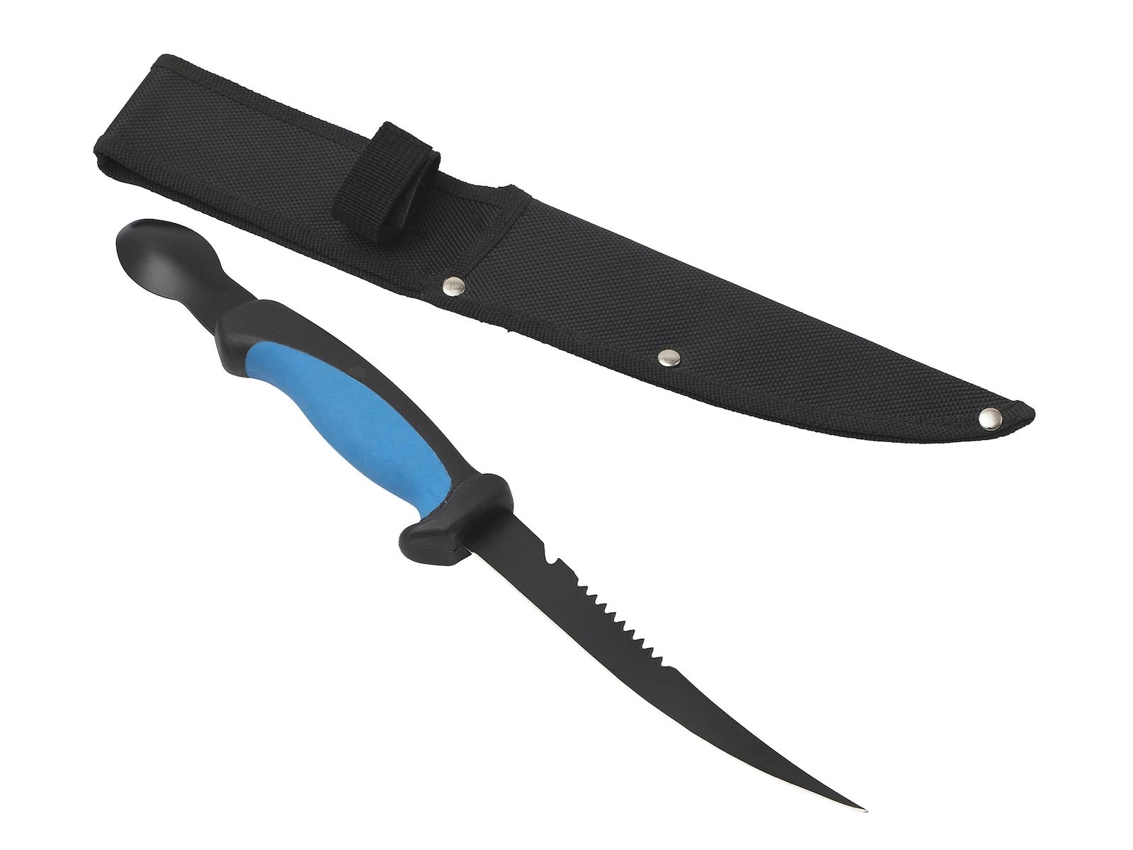 Kinetic Knife W/Roe Spoon 6,5"/16cm 33,5cm Black/Blue