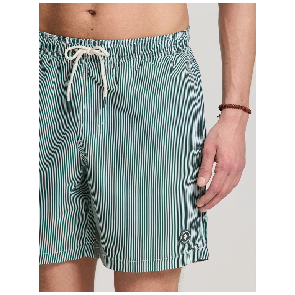 Shiwi Mike Swim Shorts 7 Inch Fine Stripe Heren