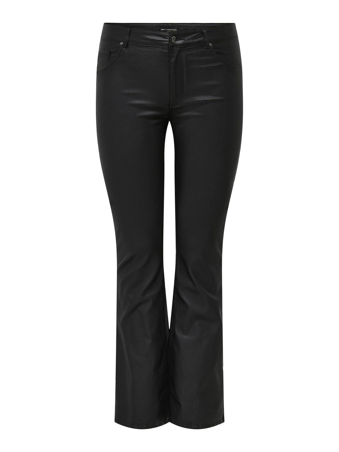 Only Carmakoma Blush Mid Flared Coated Pant