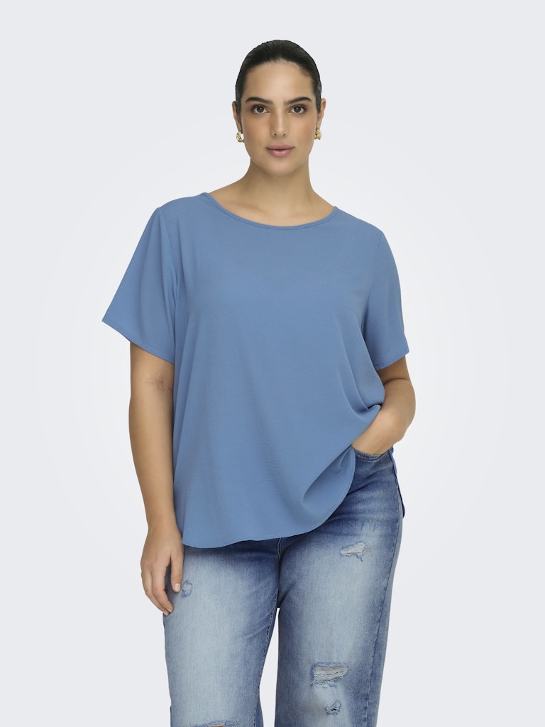 Only Carmakoma Vica S/S Top Wvn Dames
