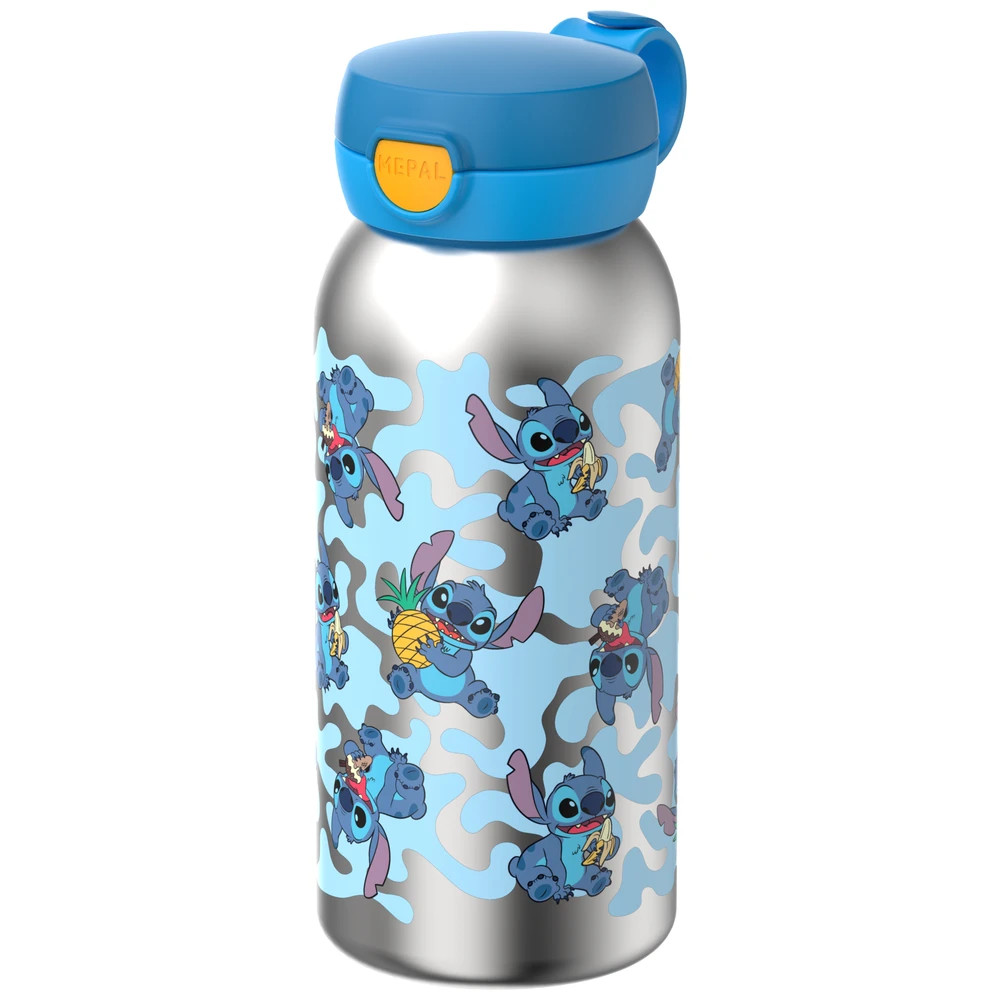 Mepal Rvs Drinkfles Met Flipdop Campus 600 Ml - Stitch