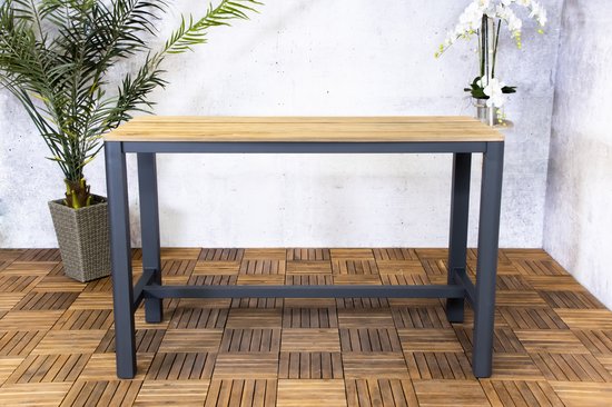 Sens-Line Chicago Alu-Teak Bartable Fsc Recycled 100%