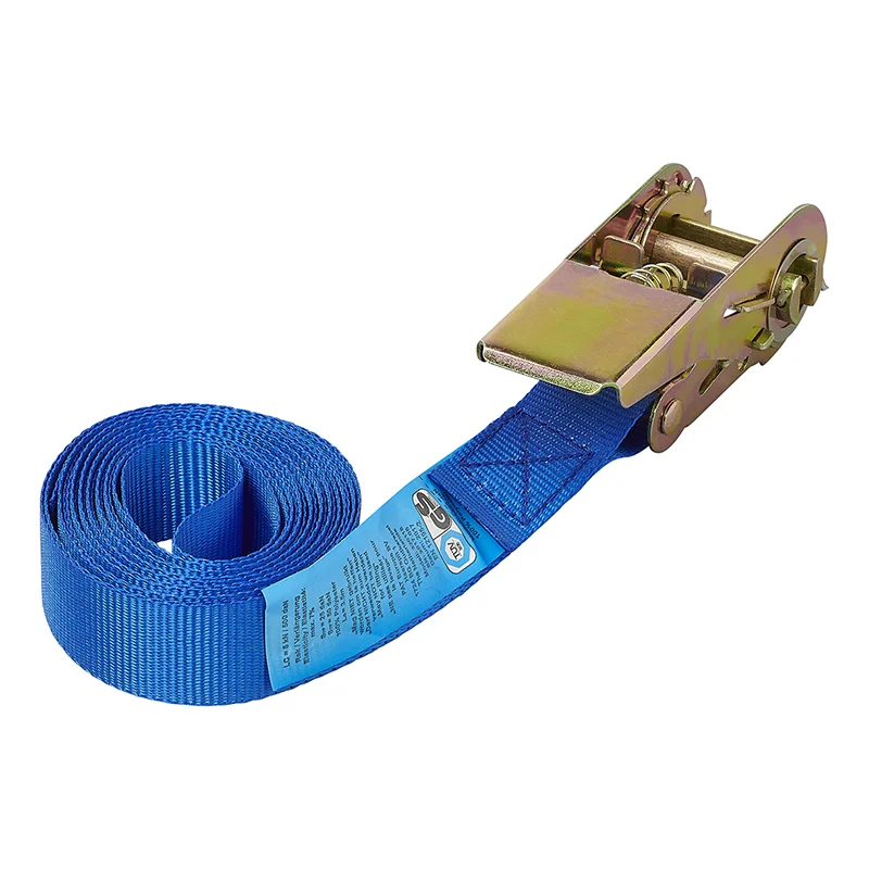 Proplus Spanband Blauw Met Ratel 3,5 Meter Proplus Spanband Blauw Met Ratel 3,5 Meter