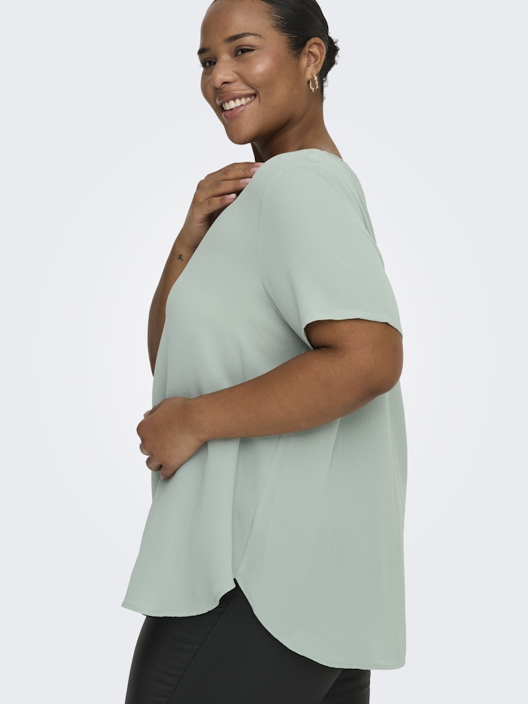 Only Carmakoma Vica S/S Top Wvn Dames