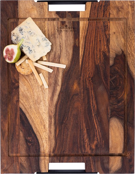 Bowls & Dishes Pure Rose Wood Steakplank Sapgoot En Handvatten 45 X 35 Cm