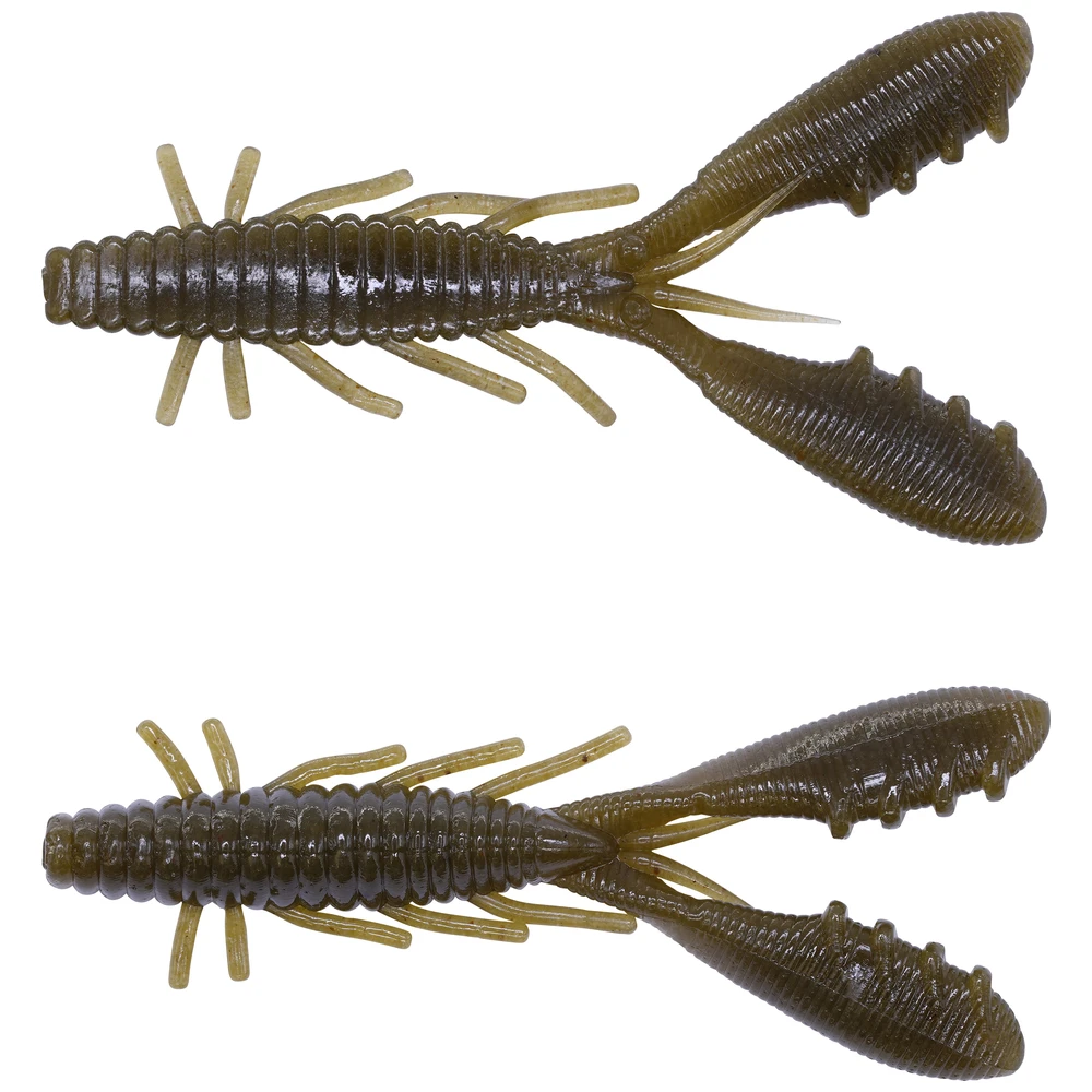 Spro Hide-UP Stagger Craw 4" #103 Green Pumpkin