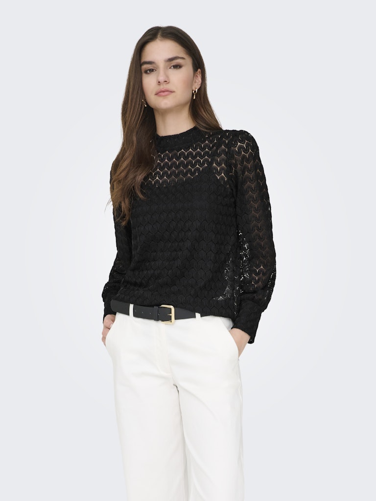 Jacqueline de Yong Avery L/S Lace Top Dames 