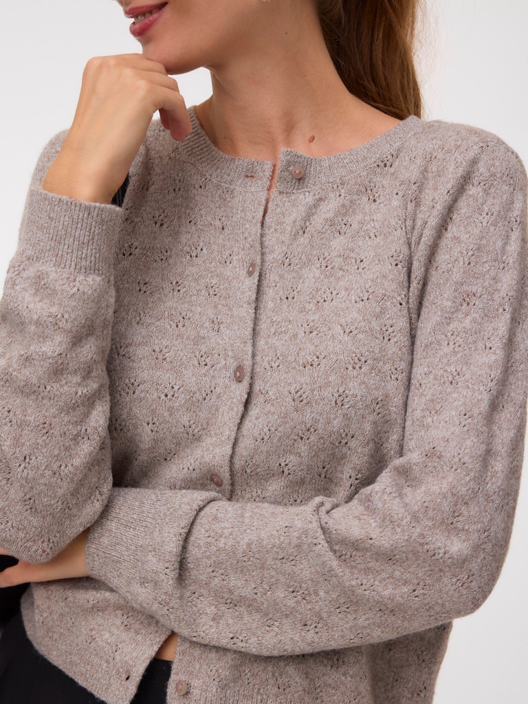 Vero Moda Doffy Stitch LS O-Neck Cardigan Dames