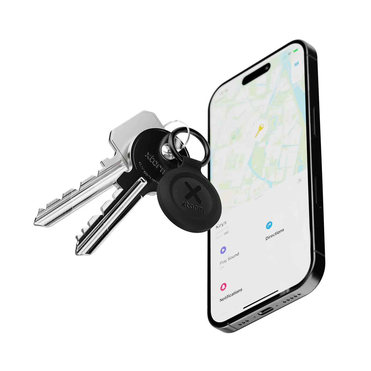 Xtorm Water-Resistant TravelTag - Charcoal Black