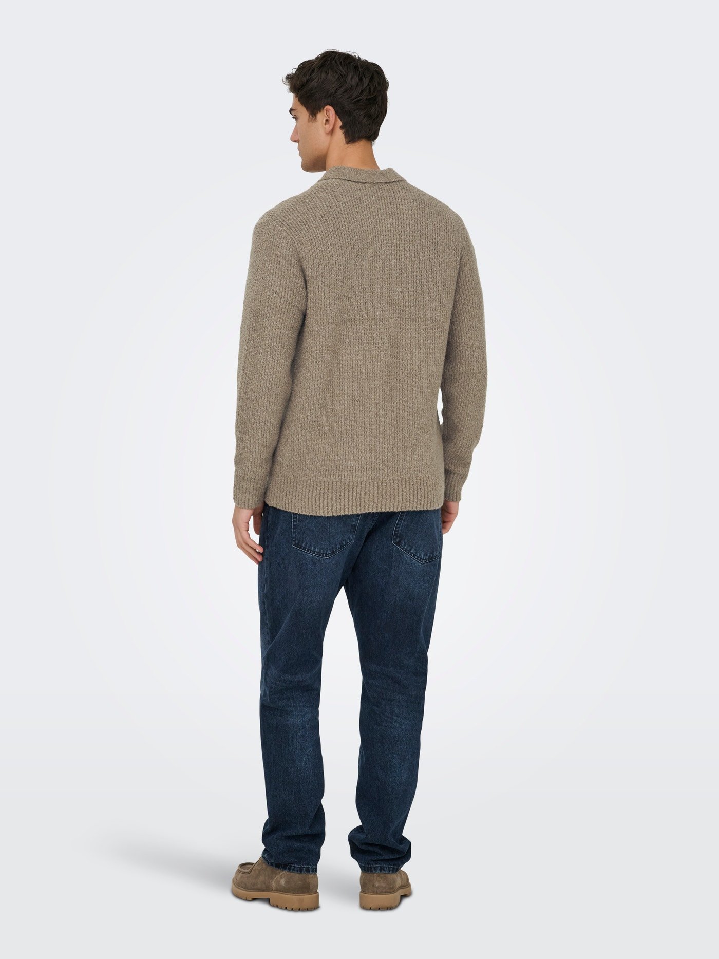 Only & Sons Dale Rlx LS Polo Knit Heren