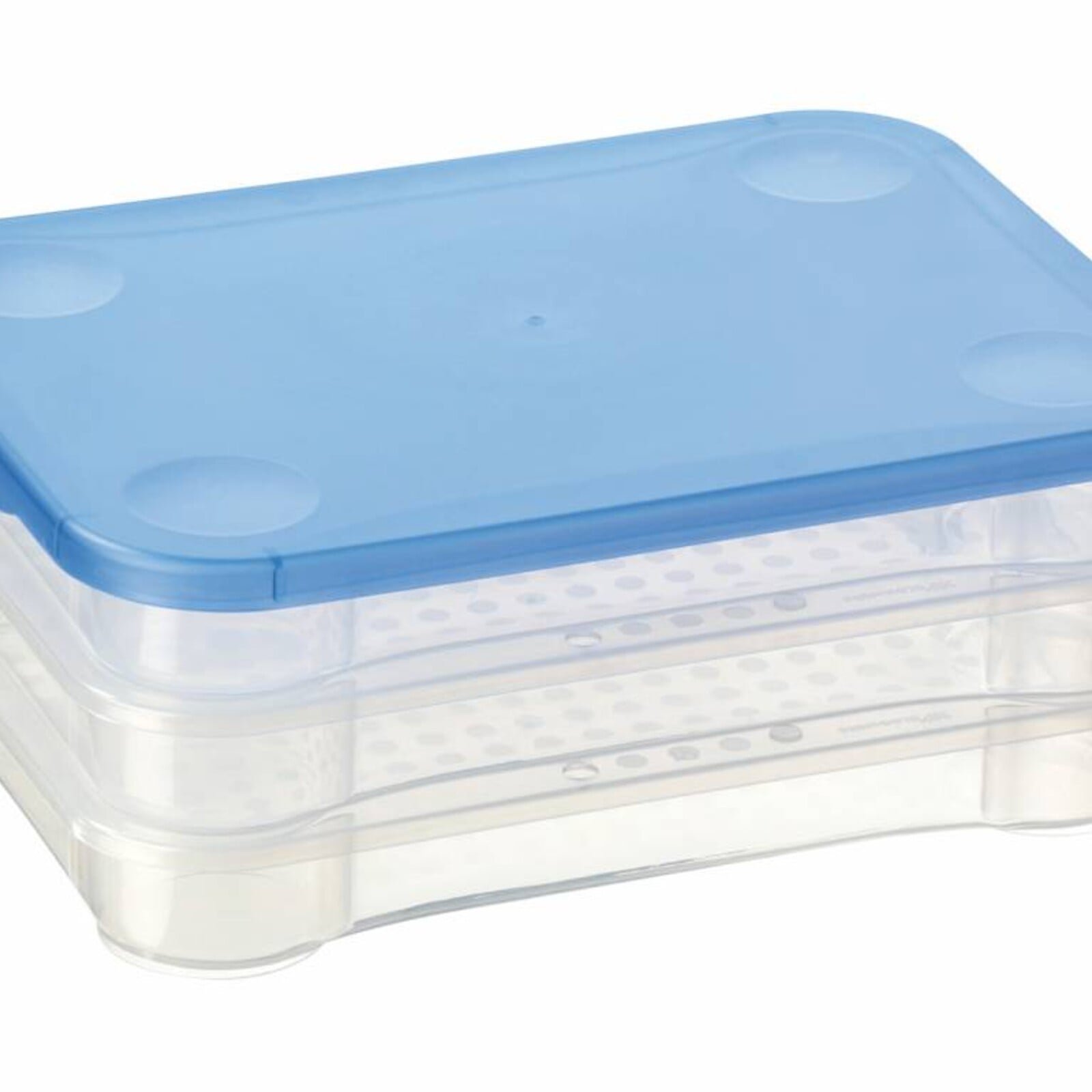Sunware Vleeswarenschaaltjes Set 3 - Transparant/Blauw