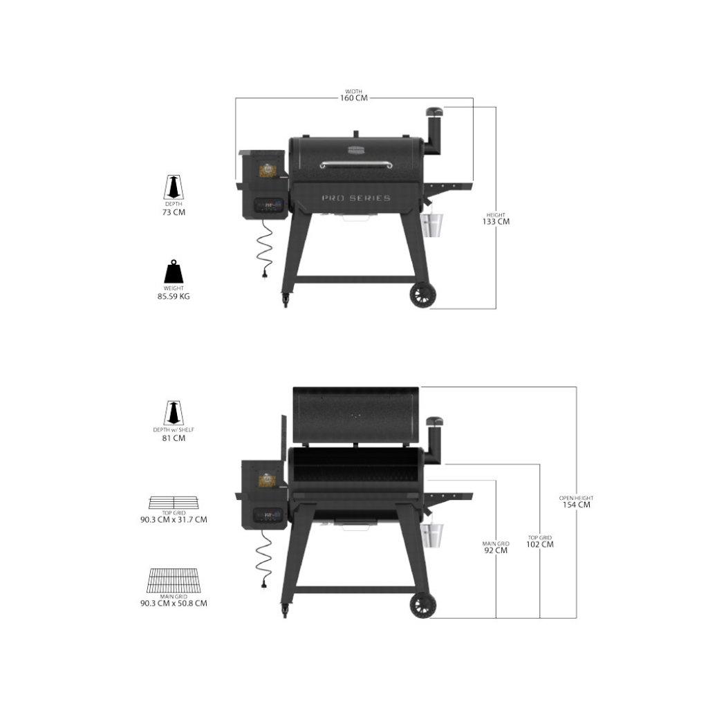 Pit Boss Pelletgrill Pro 1150 Wifi