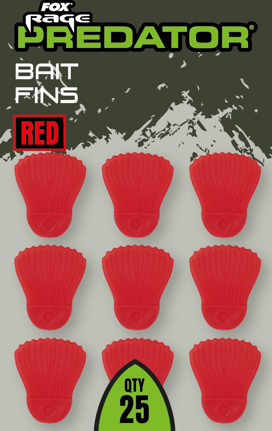 Fox Rage Predator Bait Fins Red