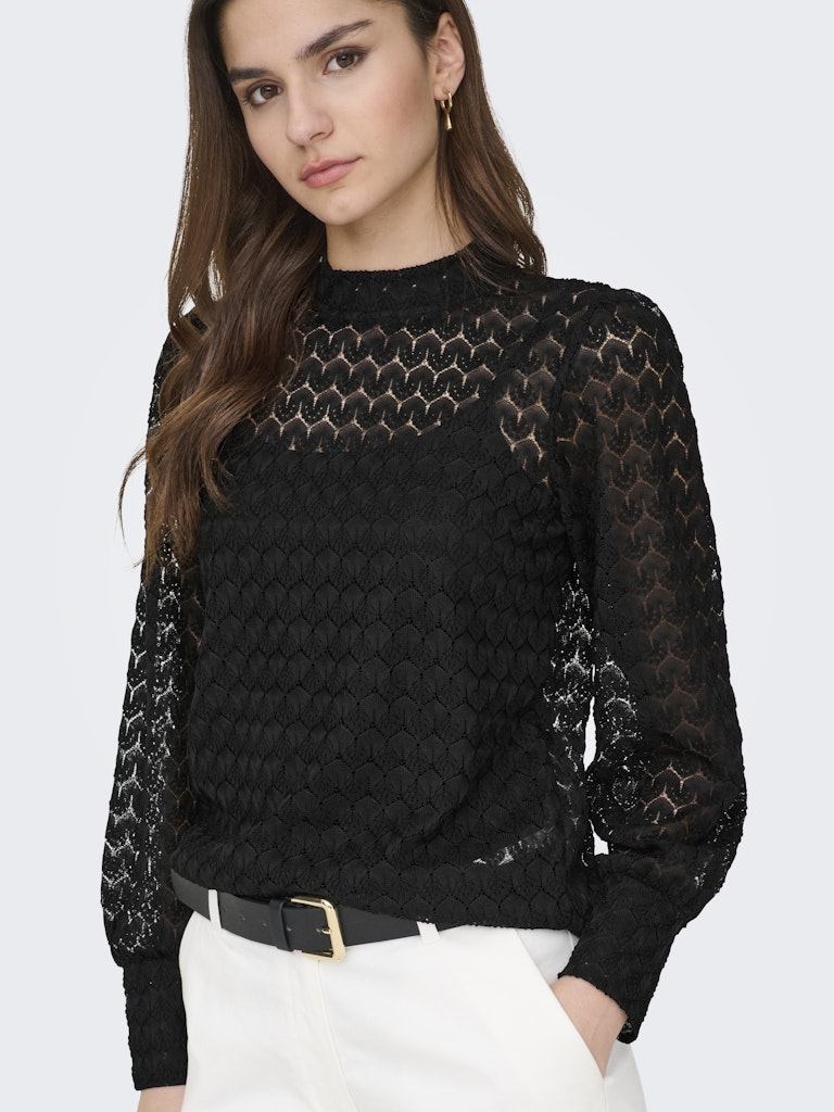 Jacqueline de Yong Avery L/S Lace Top Dames 