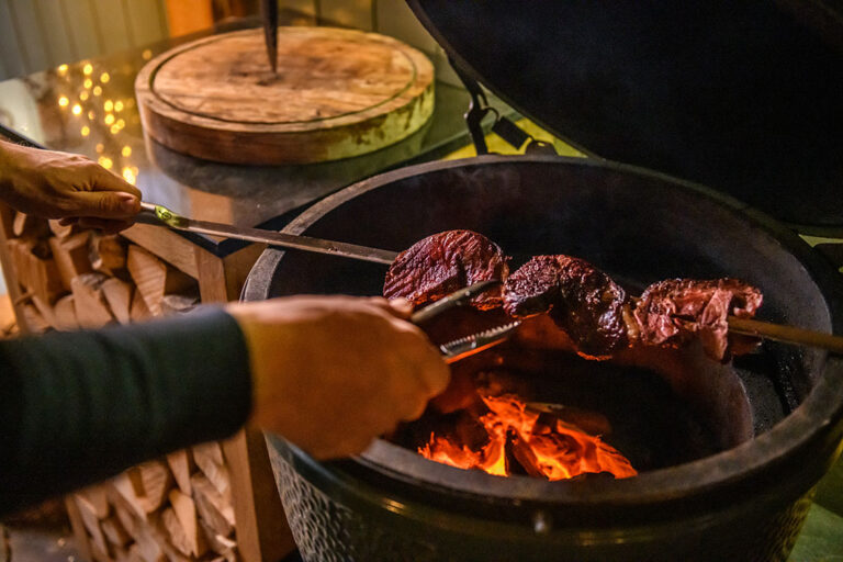 Forged Churrasco Forged Olive Spies V-Vorm 70 Cm