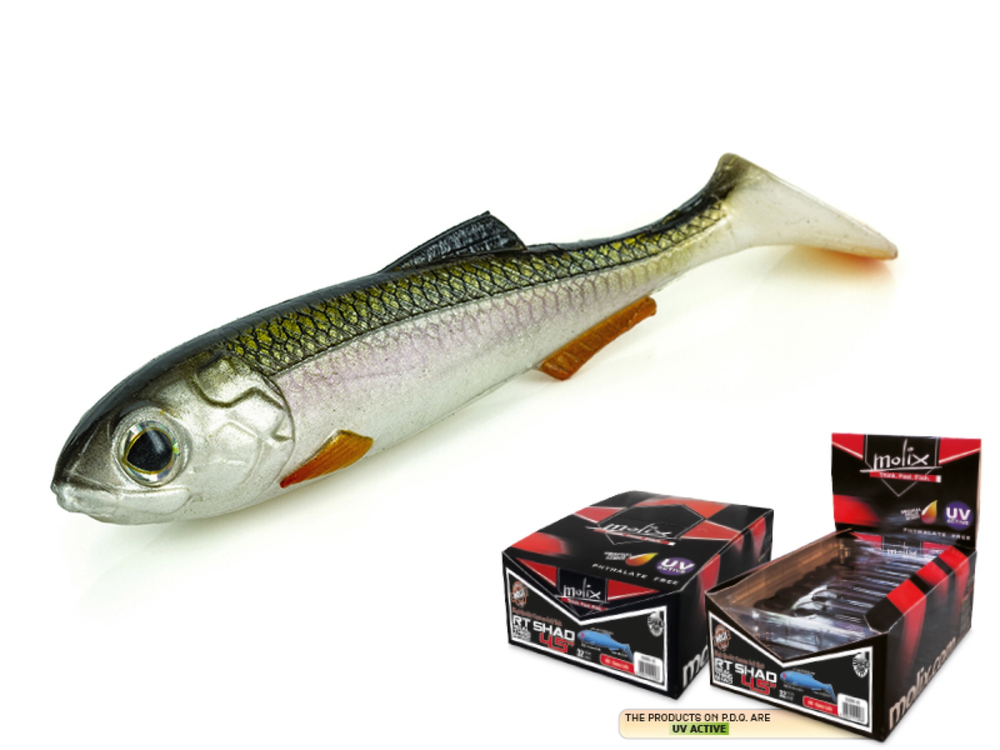Molix RT Shad 4.5" Bulk Spray - #173 UV Gardon