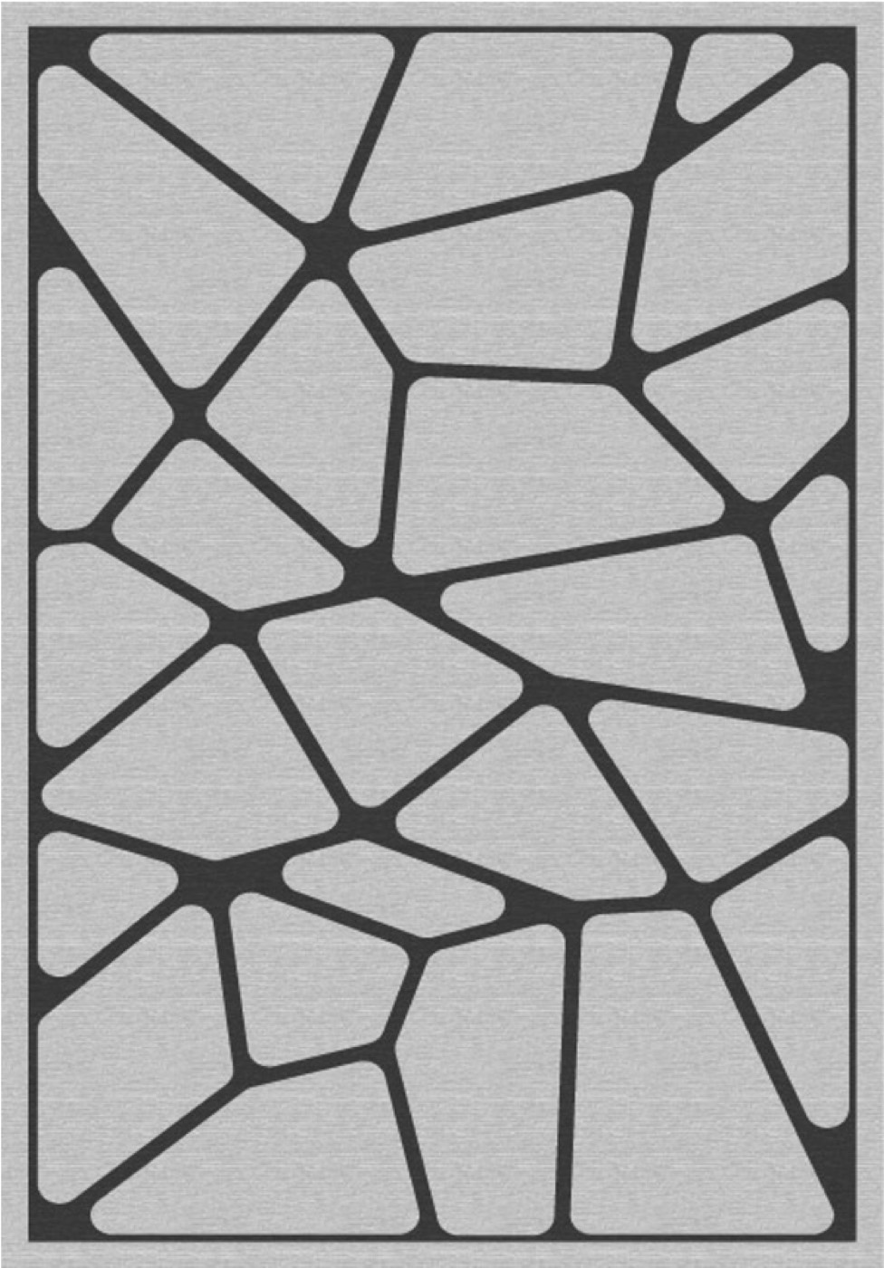 Human Comfort Luxe Outdoor Carpet Mervans Grey PP 80x230 cm