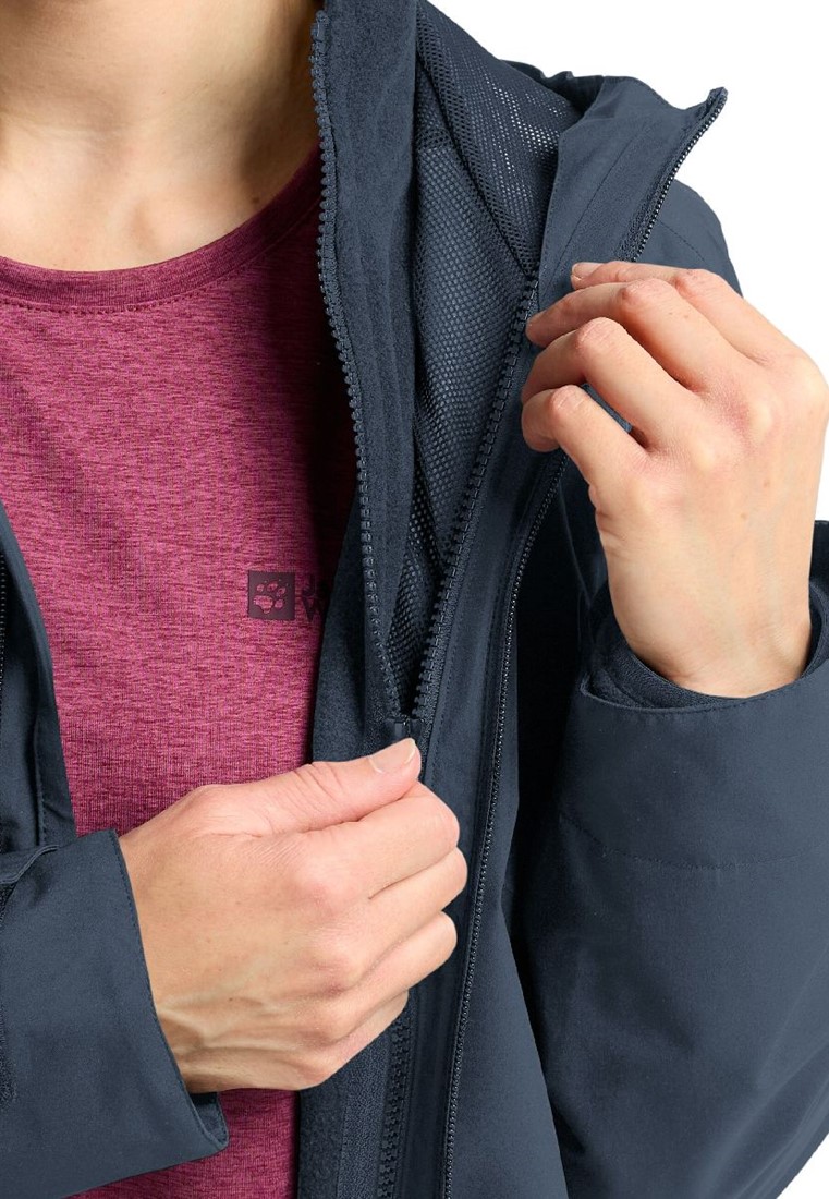 Jack Wolfskin Moonrise 3In1 Jacket Dames Jack Wolfskin Moonrise 3In1 Jacket Dames