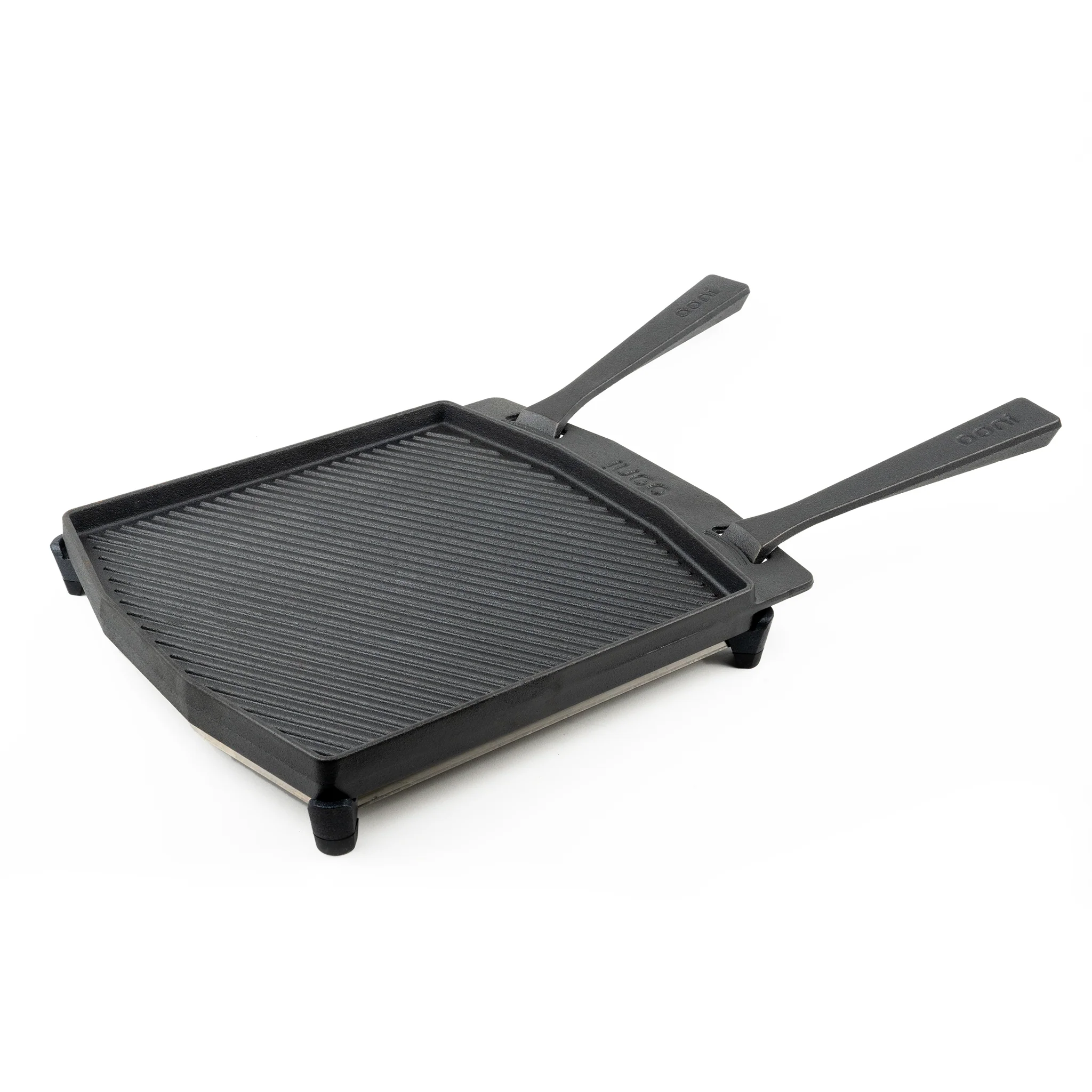 Ooni Grillpan Grizzler Dubbel 33 X 35 Cm Met Serveerplank