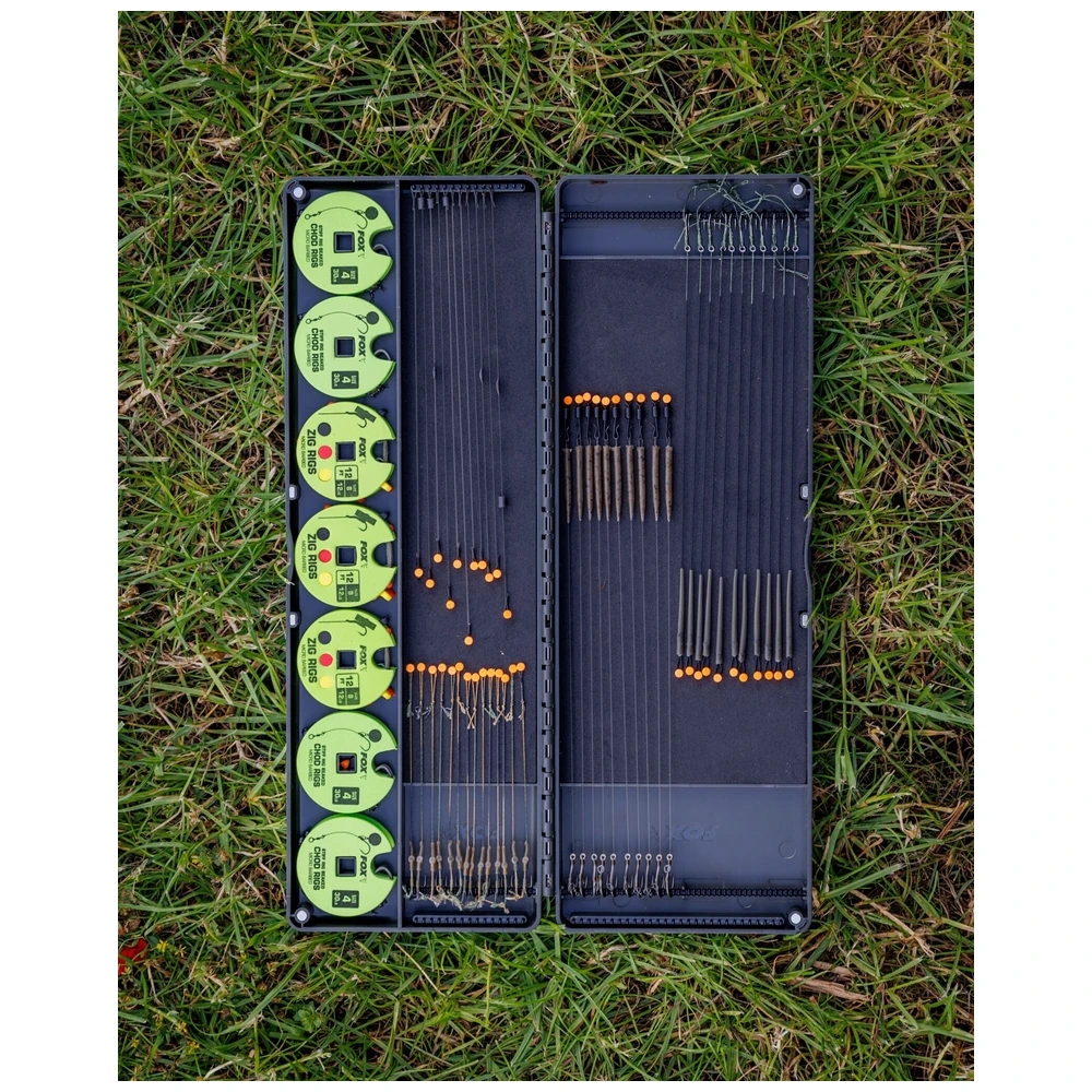 Fox Edges Large Rig And Disc Box Inc 50 Pins / 7 Discs