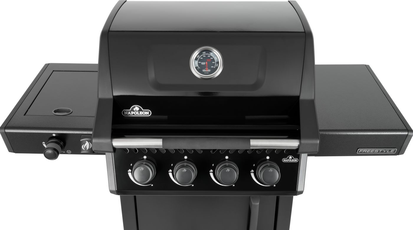 Napoleon Freestyle 425, Met Zijbrander, Zwart