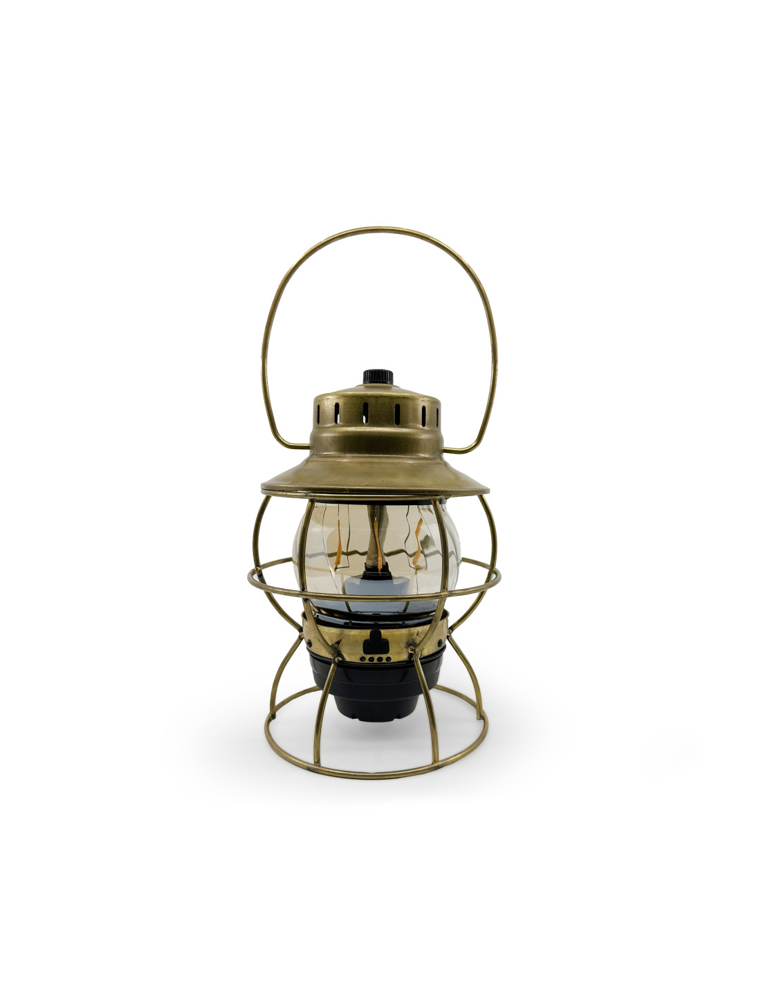 Barebones Railroad Lantern Industrieel Messing