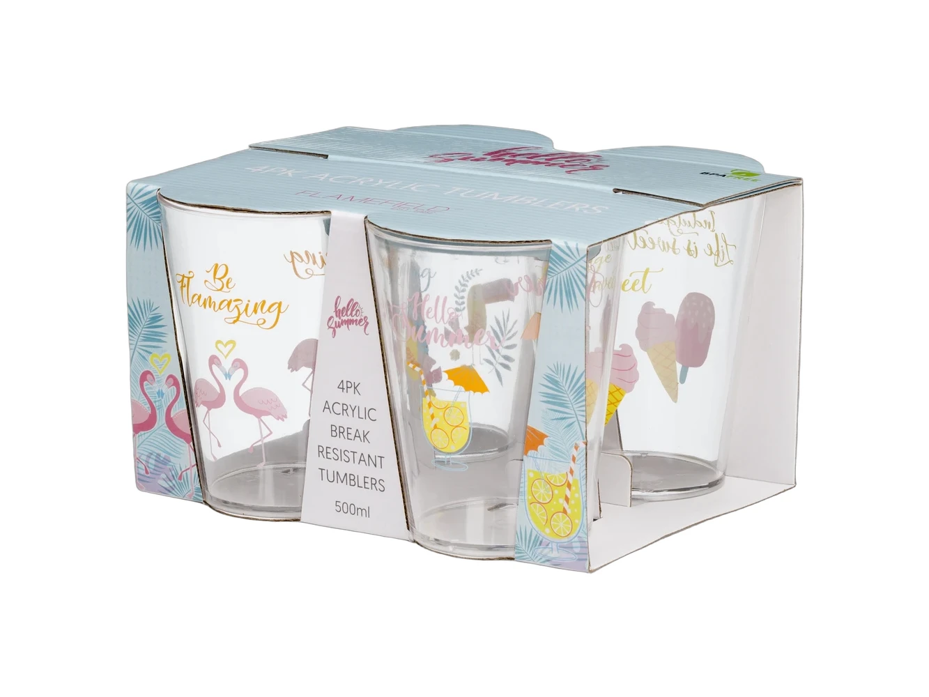 Flamefield Hello Summer Tumbler Set Van 4
