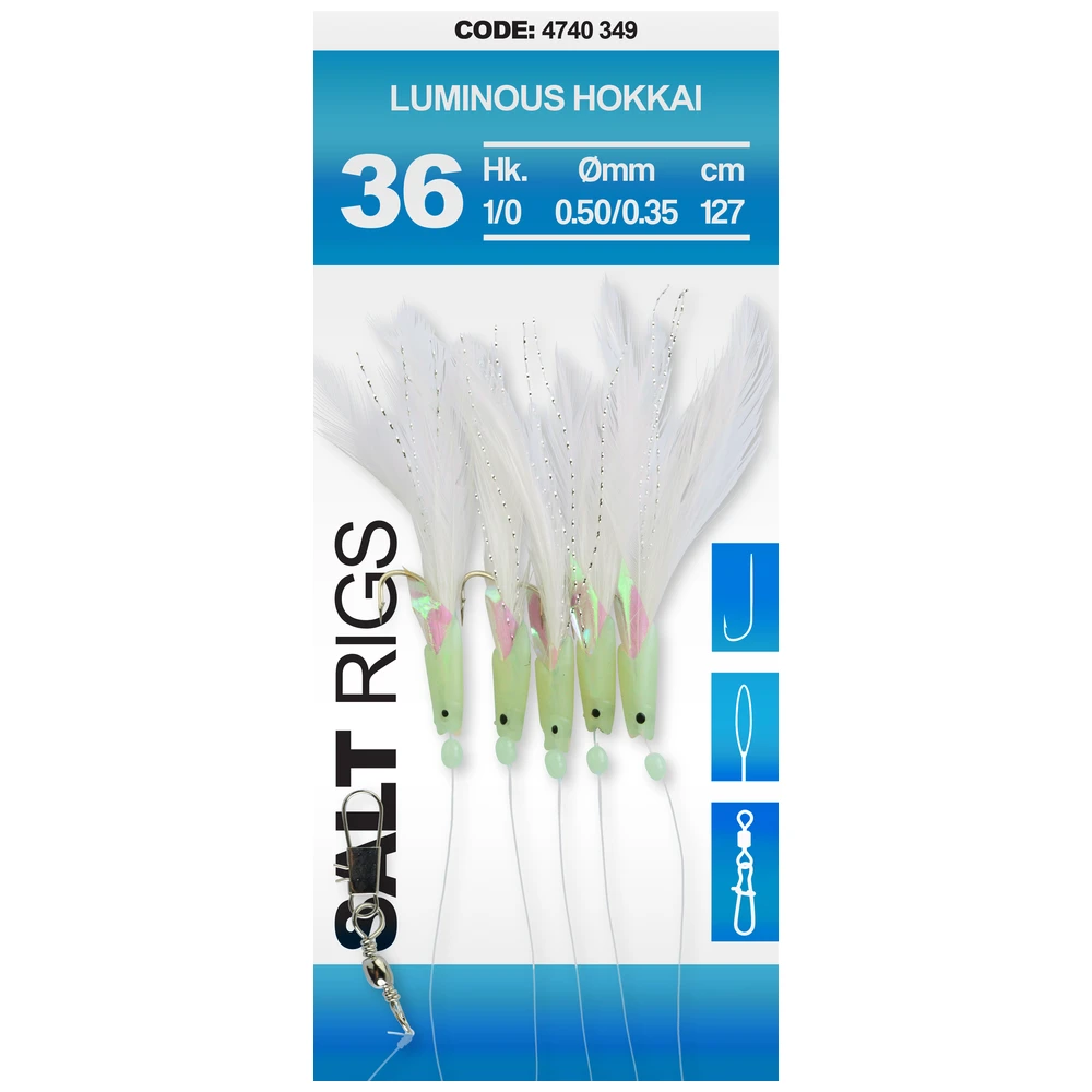 Spro Saltwater Salt Rig Luminous Hokkai 1/0 0.50/0.35Mm 127Cm