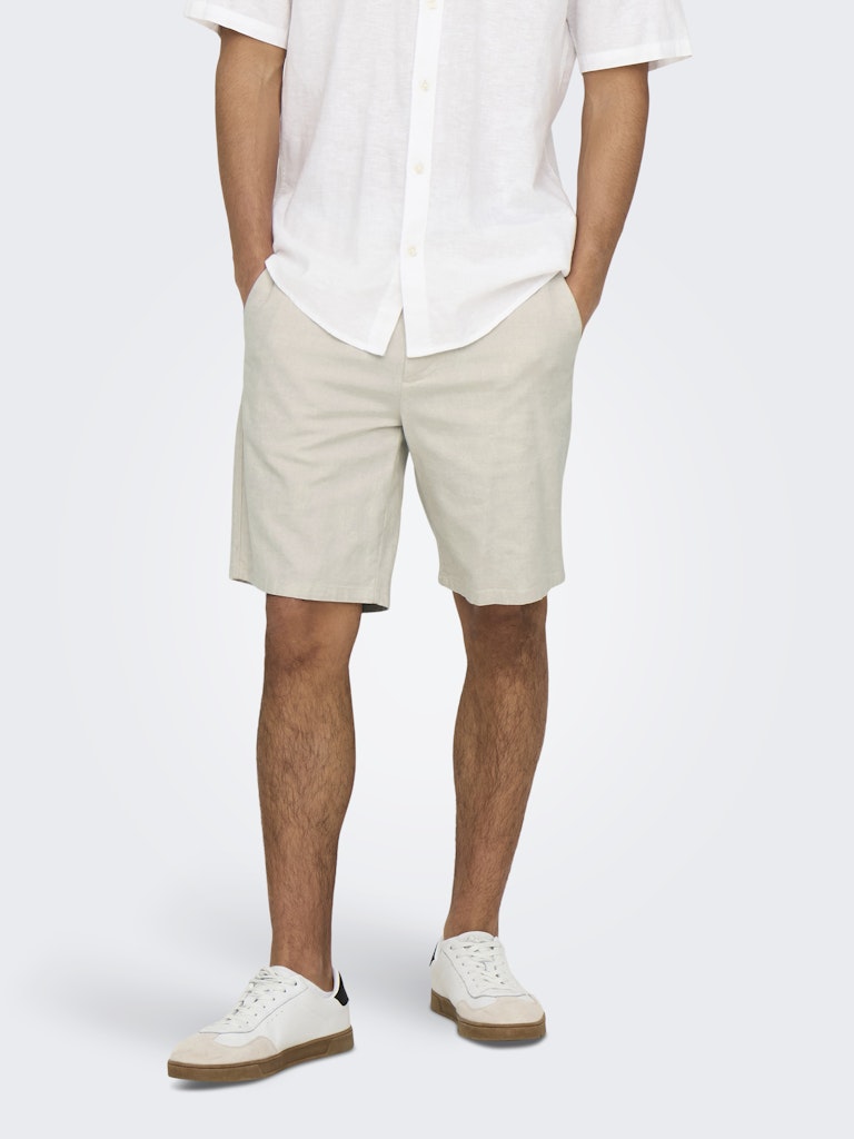 Only & Sons Mark 0011 Cotton Linen Shorts Heren