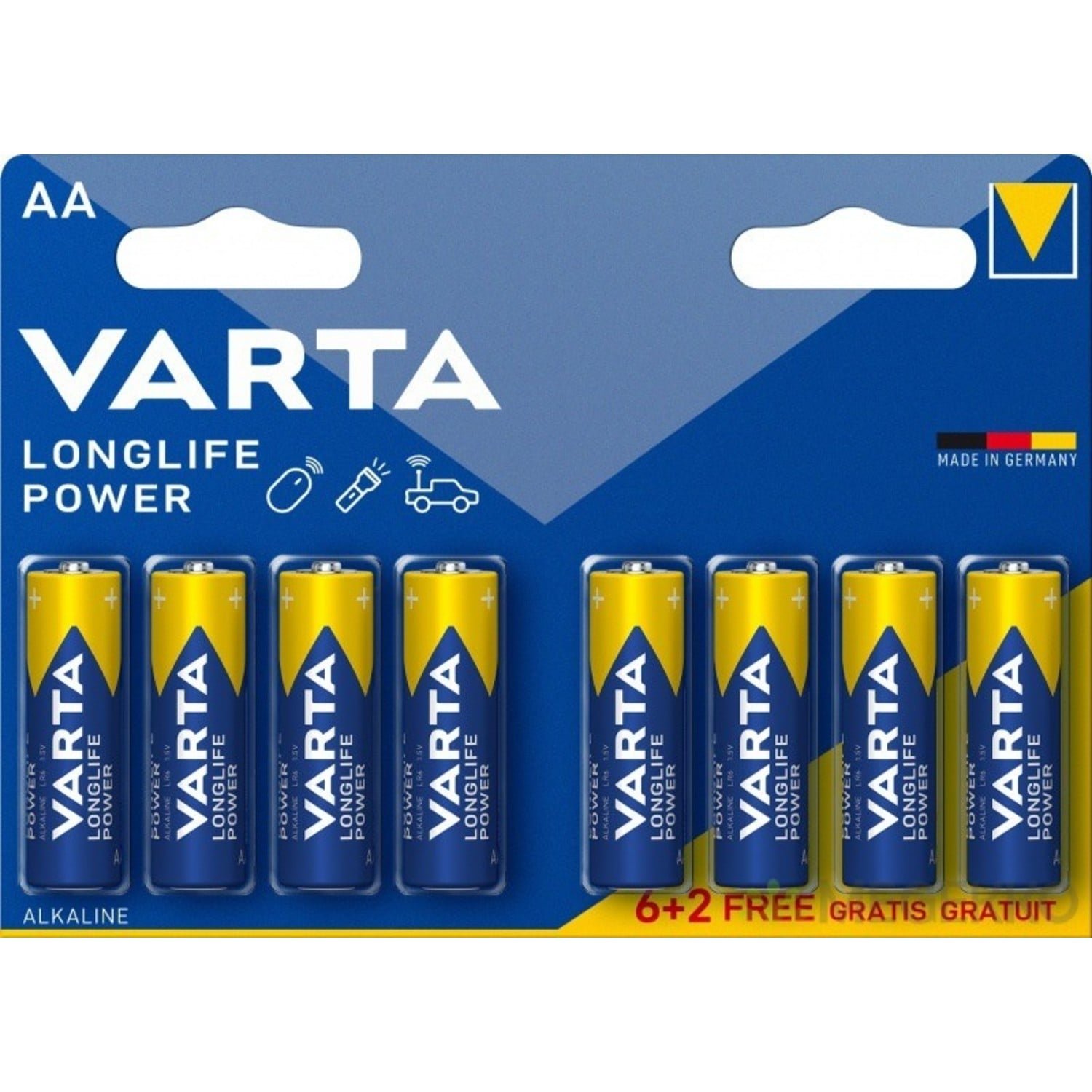 Varta AA batterijen 4+4 gratis