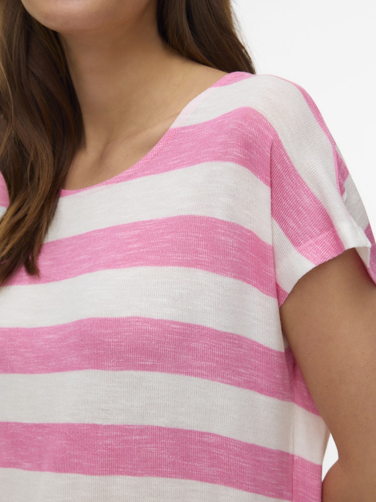 Vero Moda Wide Stripe Sl Top Dames