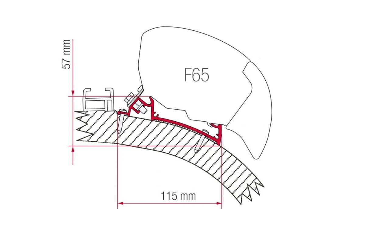 Fiamma Adapter F65 Carthago Chic 400 Cm