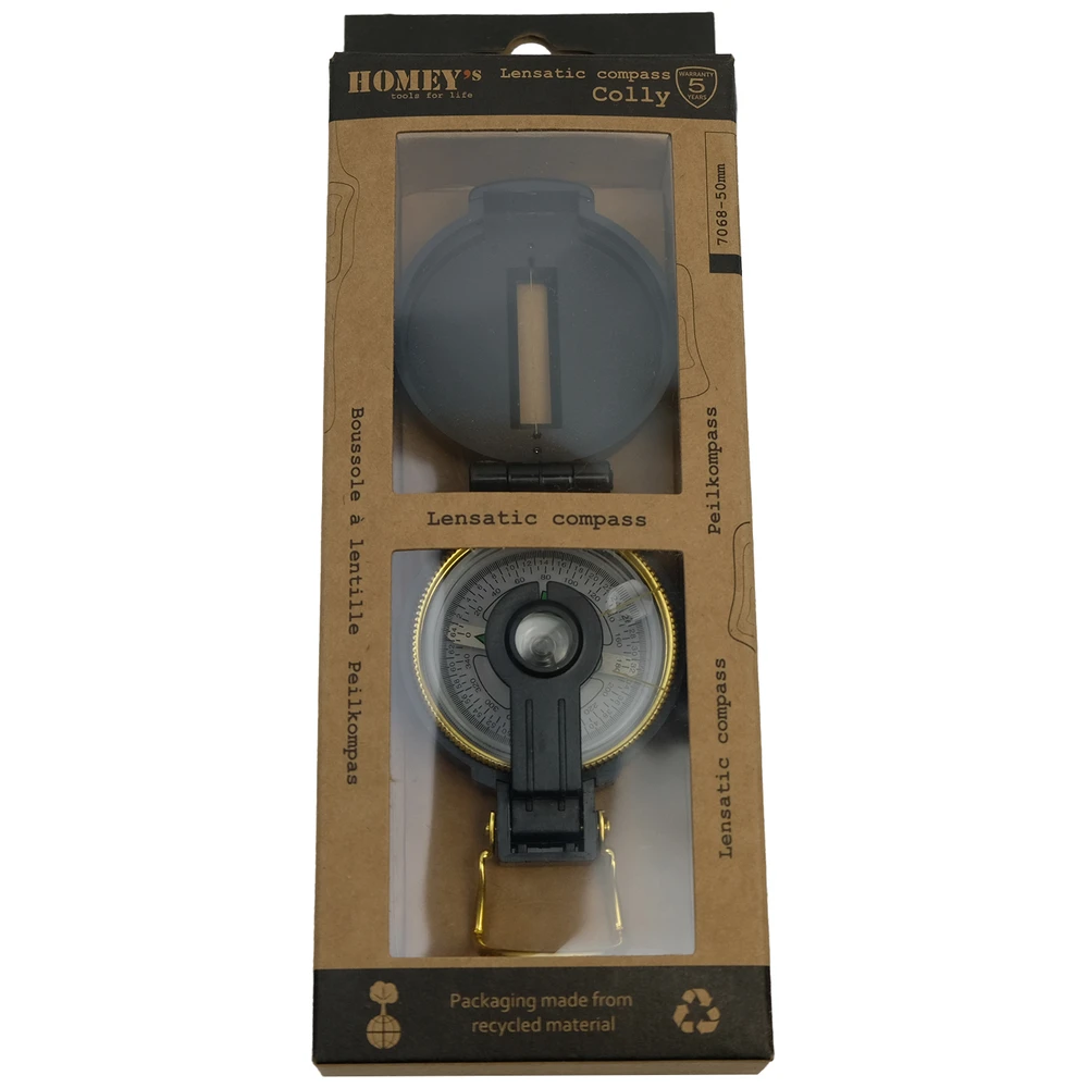 Homey's Lens/Peilkompas, Homey'S, Colly, Zwart Kunststof
