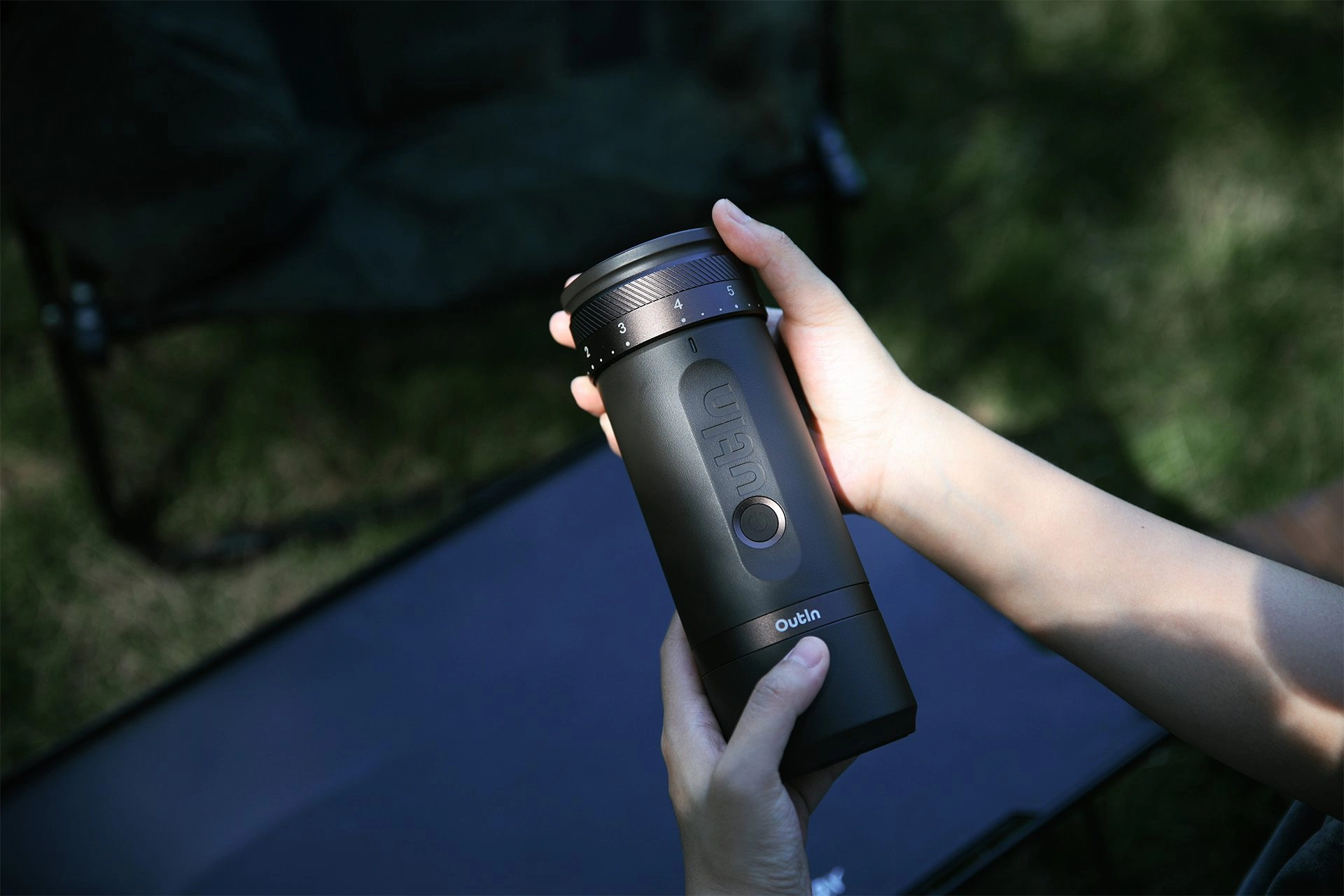 Outin Fino Coffee Grinder Tundra Brown