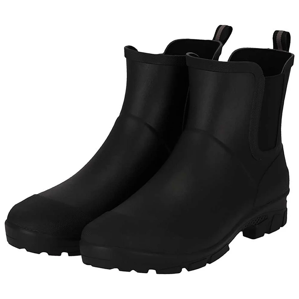 Angro XQ Men Rubber Low Rain Boots - Black - 41