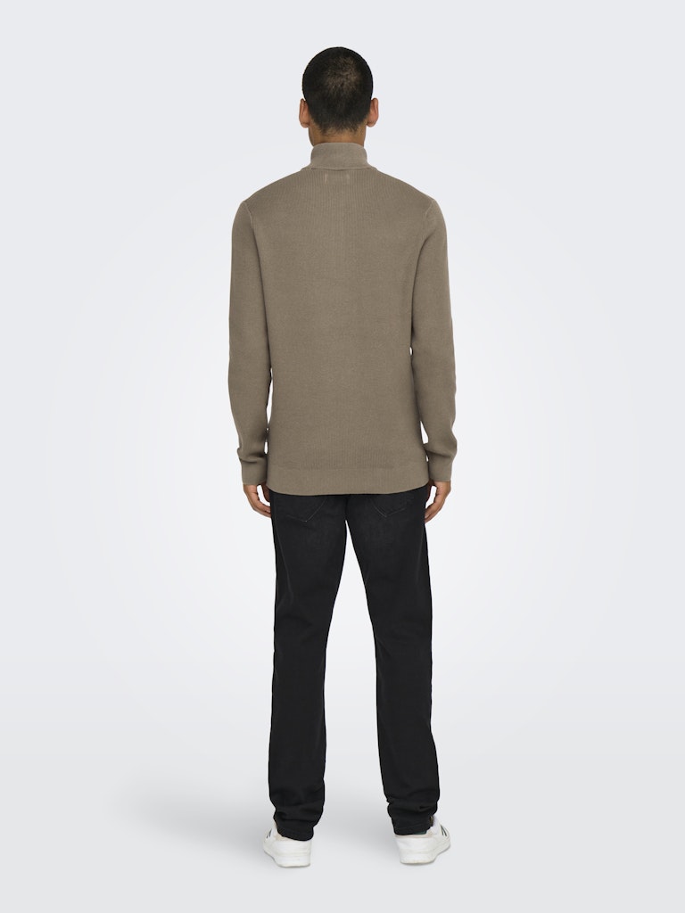 Only & Sons Phil Reg 12 Struc Half Zip Knit Heren