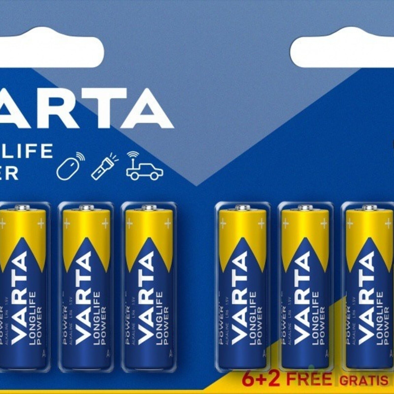 Varta AA batterijen 4+4 gratis