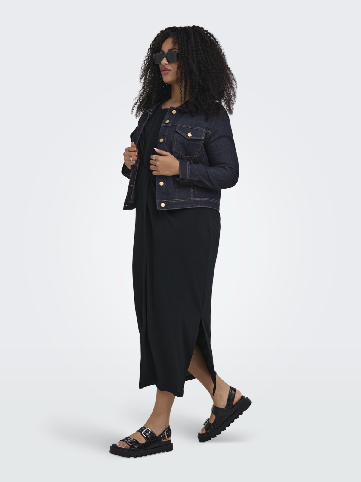 Only Carmakoma Wespa LS Rinse Jacket Dames