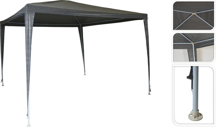 Partytent 300X300Cm Donkergrijs