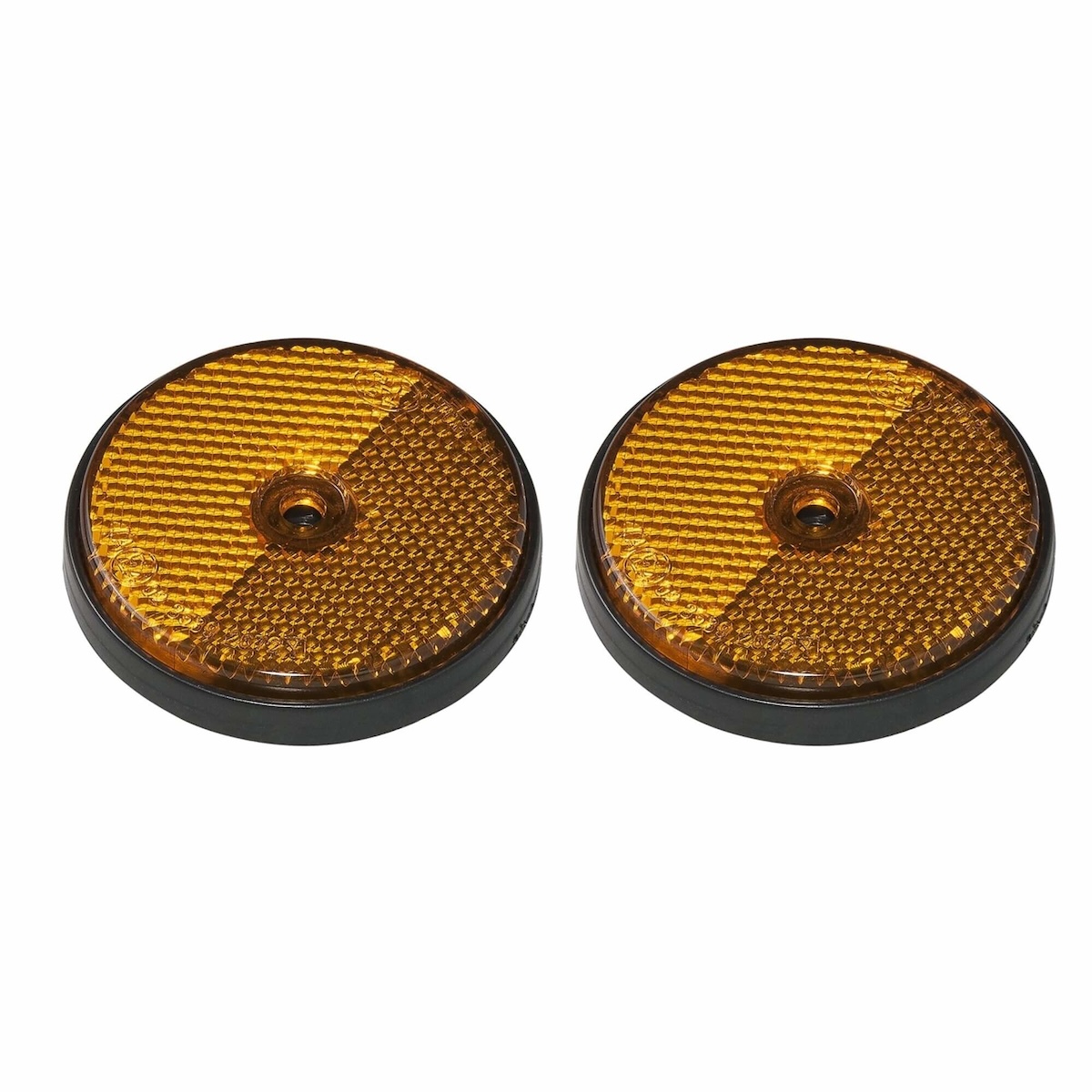 Proplus Reflector Oranje 60 Mm Schroefbevestiging - 2 Stuks Proplus Reflector Oranje 60 Mm Schroefbevestiging - 2 Stuks