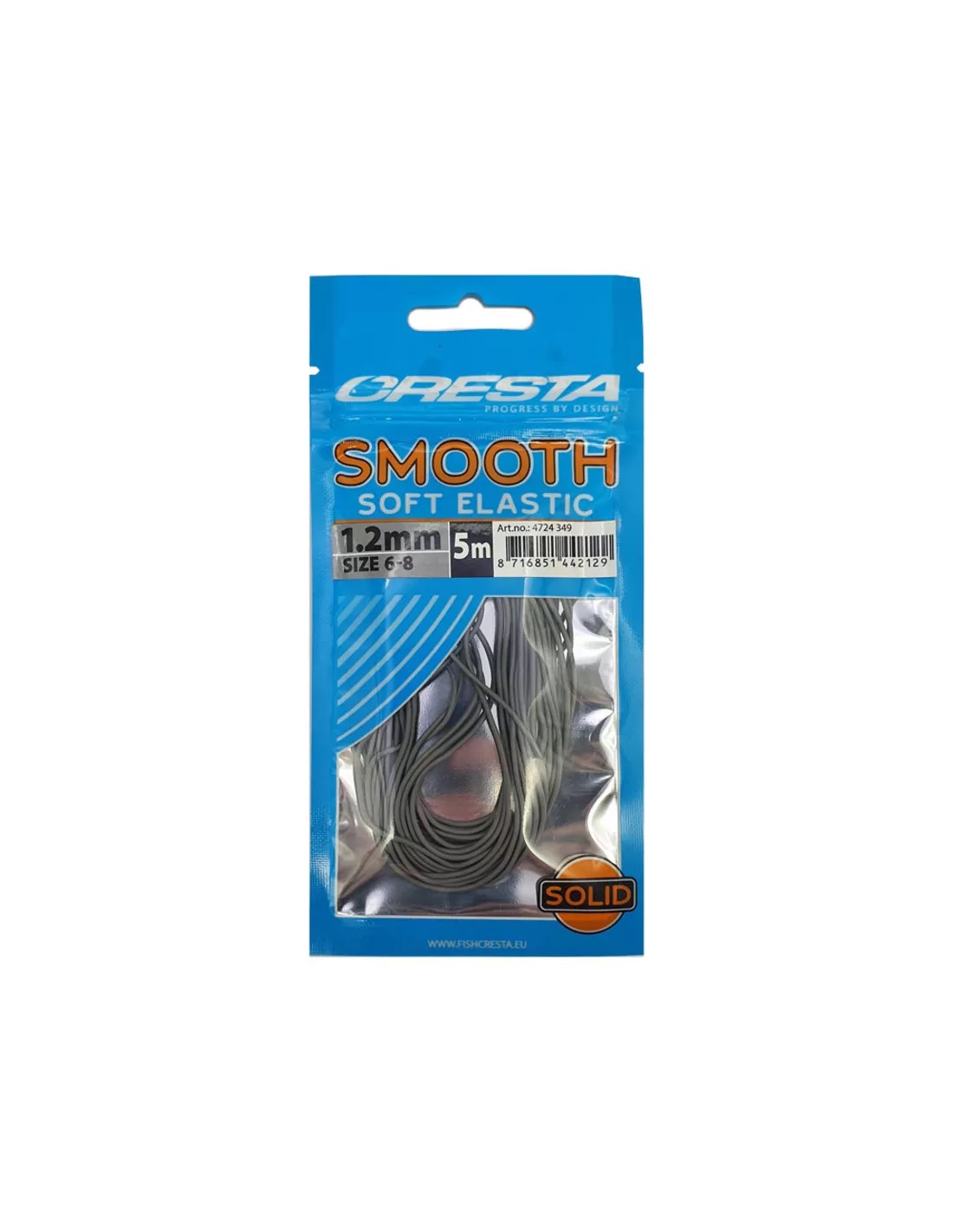Cresta Smooth Soft Elastic Ligth Grey 1.2mm 5M