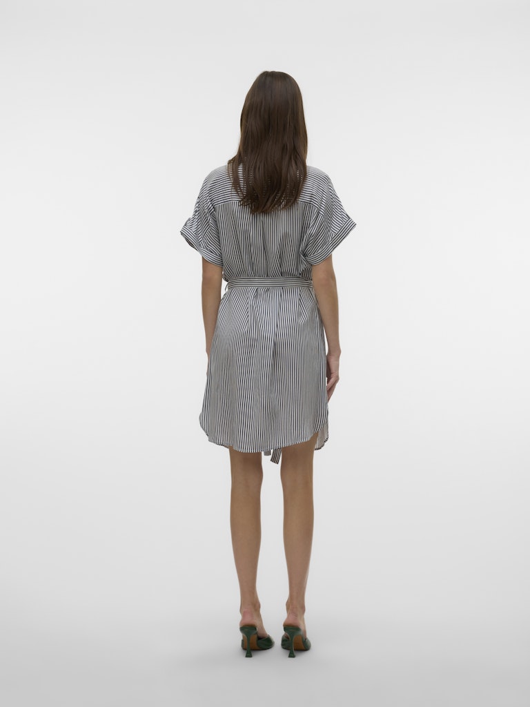 Vero Moda Bumpy Ss Short Shirt Dress Dames