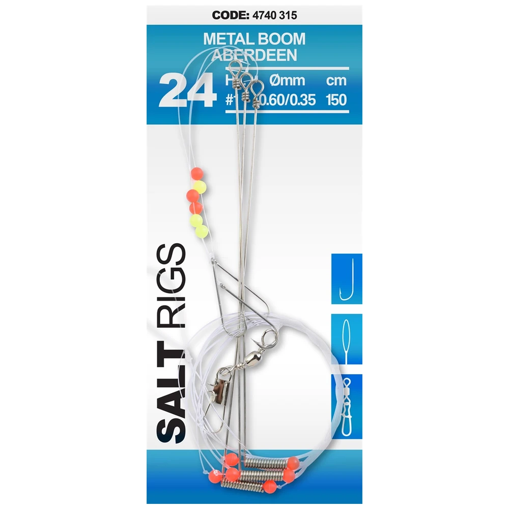 Spro Salt Rig Metal Boom 24 #6 0.60/0.35MM 150CM