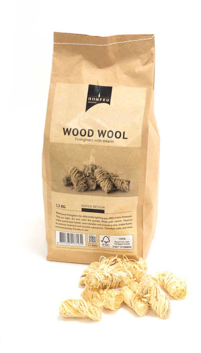 Bonfeu Aanmaakkrullen 1,5 Kg - +/- 130 Stuks