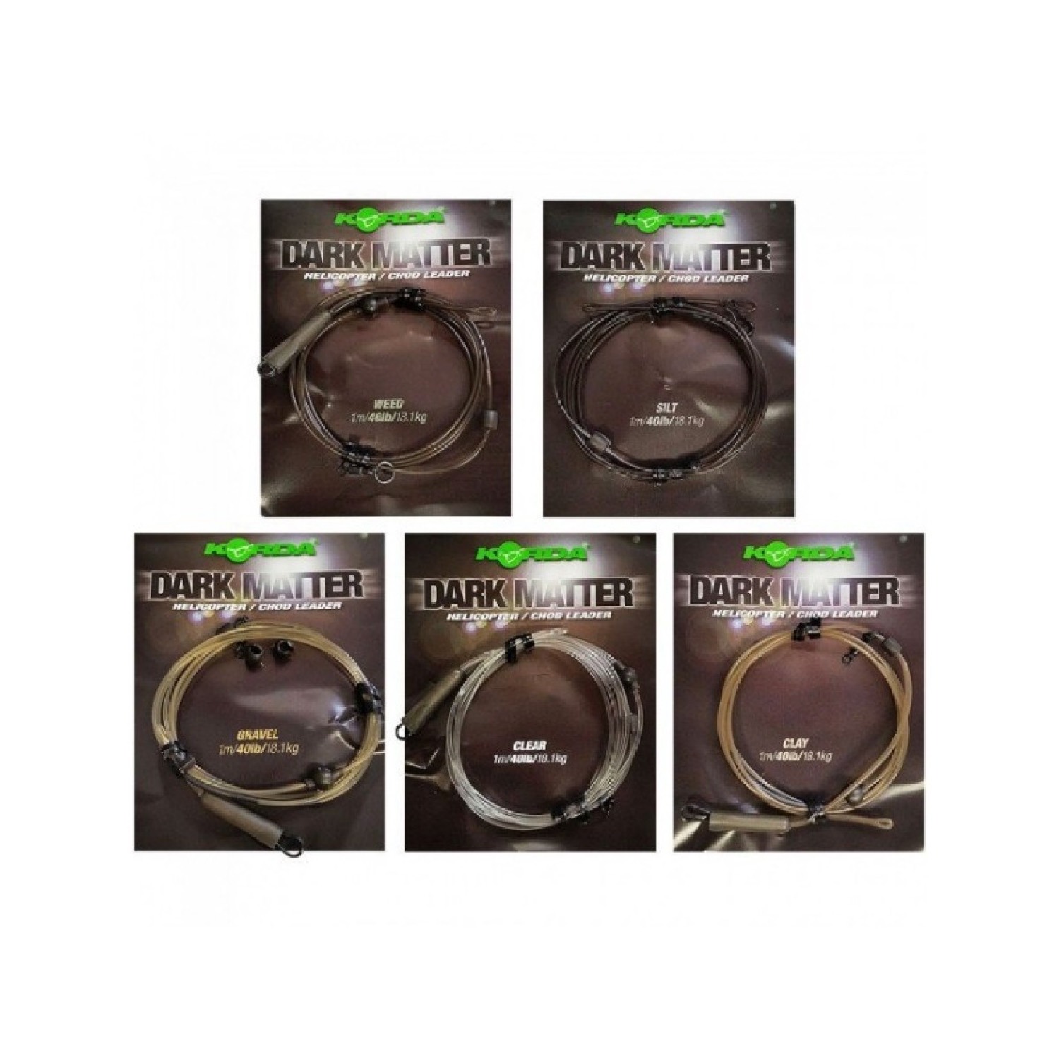 Korda Dark Matter Leader Heli - Silt 40lb