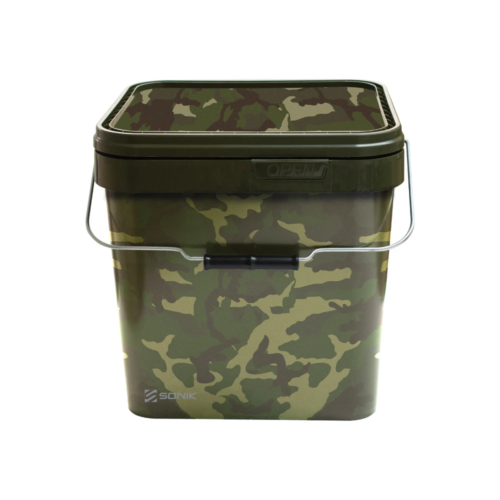 Sonik Camo Square Bucket 17Ltr